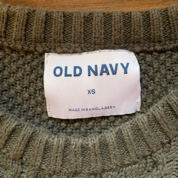 Old Navy Green Knit Crewneck Sweater - Picture 4 of 5